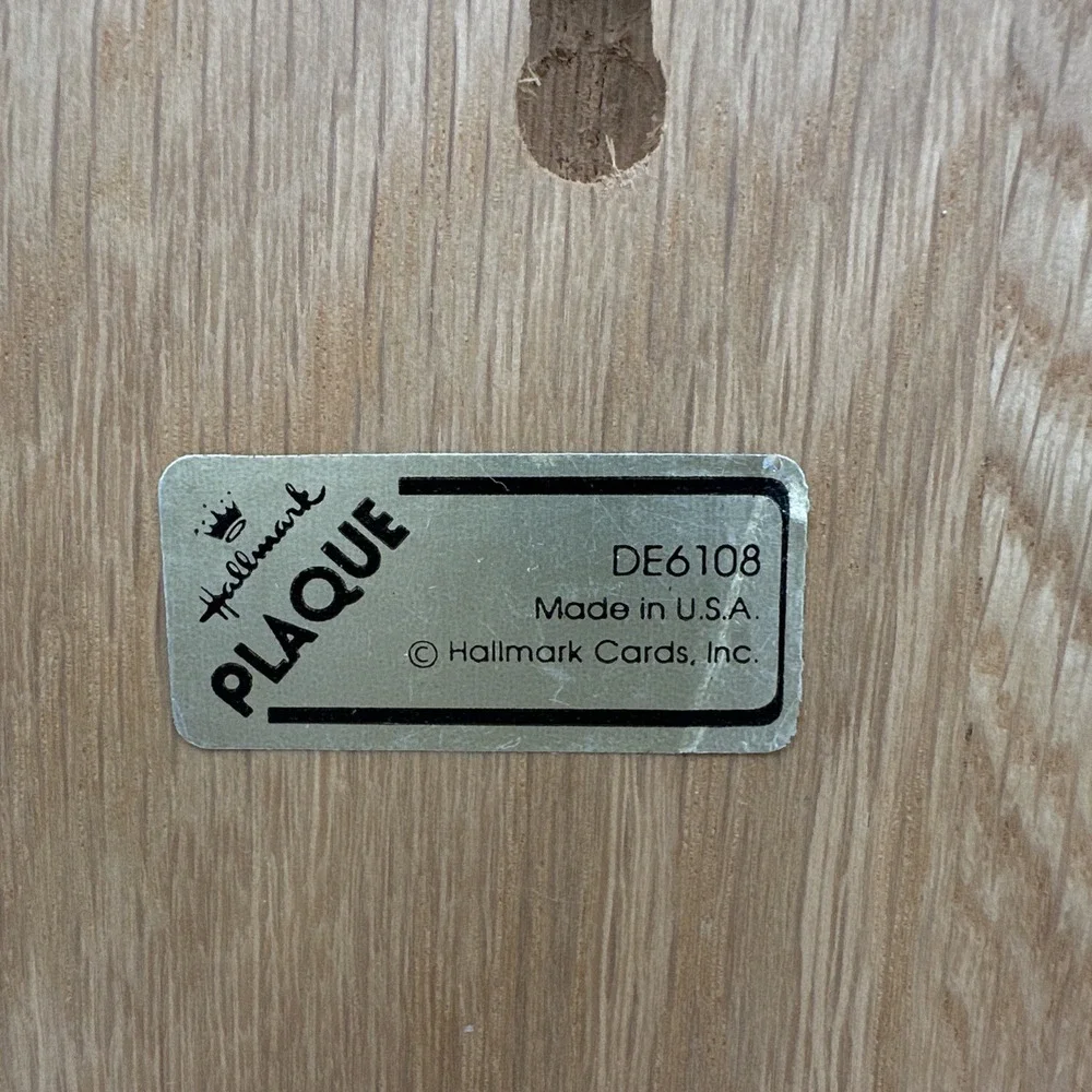 Hallmark‎ Retirement Plaque Wooden Wall Decor Gift Made in USA